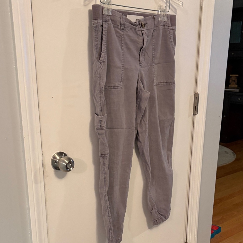 Sonoma Straight Leg Pants in Dusty Lavender Gray